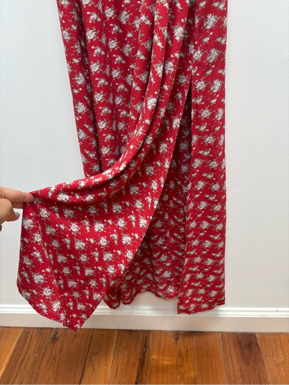 Natural Life The Sophia Wrap Maxi Dress in Red Floral XL - Picture 8 of 9